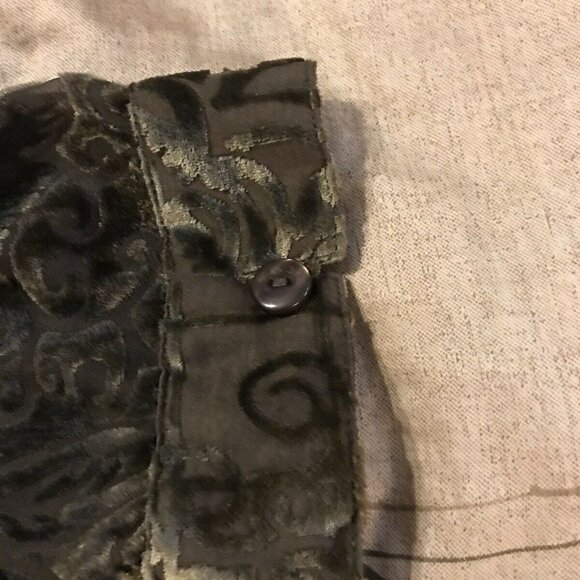 COLDWATER CREEK. Burnout Sheer. Size XL. Button Up Top. Long Sleeve. B12 - Picture 6 of 9